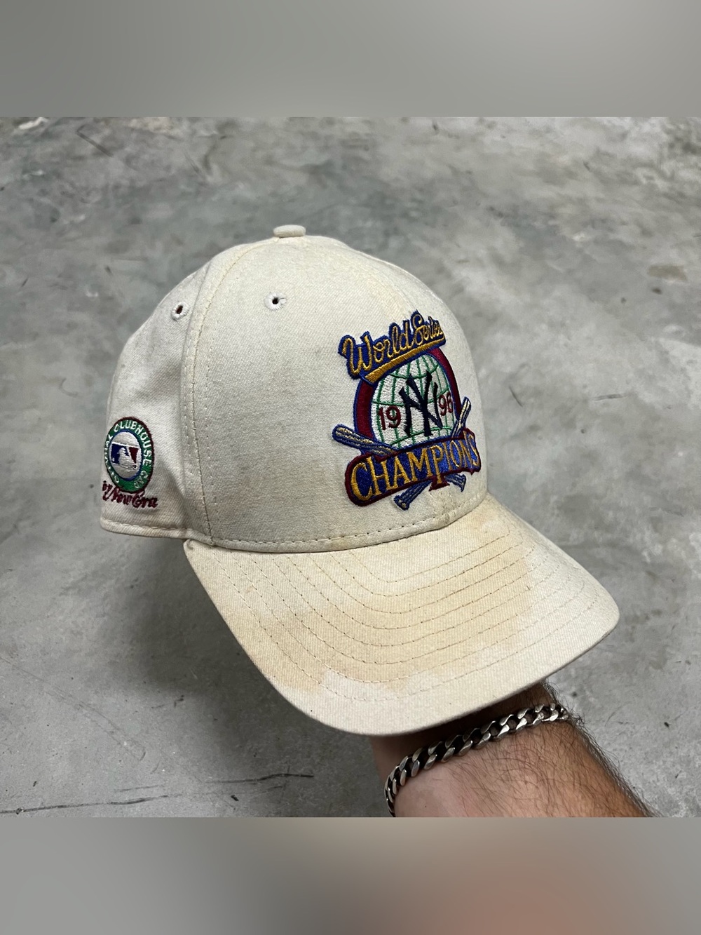 NY Yankees 1996 World Series Champions Clubhouse Hat New Era SnapBack Cap READ